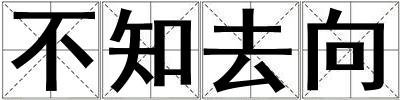 成語不知去向 不知去向