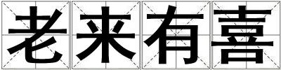 成語老來有喜 老來有喜