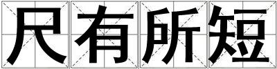 成語尺有所短 尺有所短