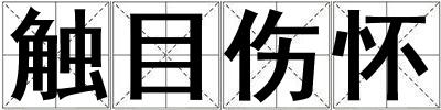 成語觸目傷懷 觸目傷懷