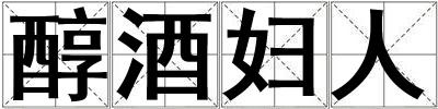 成語醇酒婦人 醇酒婦人
