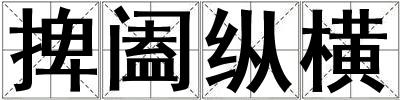 成語捭闔縱橫 捭闔縱橫