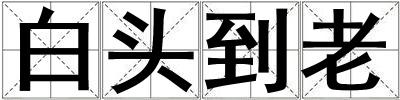 白頭到老
