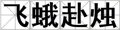 成語(yǔ)飛蛾赴燭 飛蛾赴燭